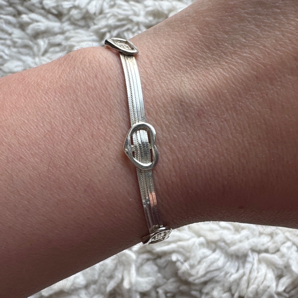 Sterling Three‎ Heart Bracelet